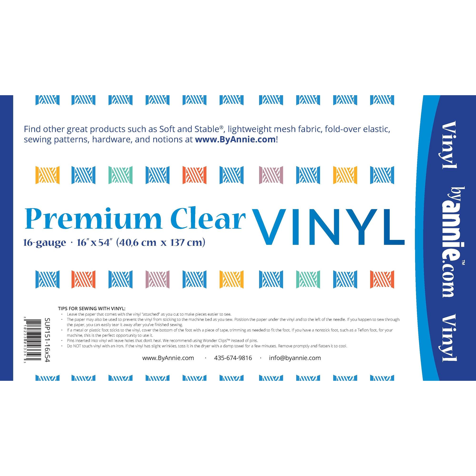 ByAnnie's Premium Clear Vinyl